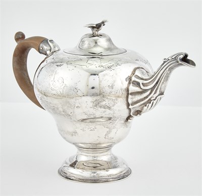 Lot 302 - George III Sterling Silver Teapot John...