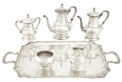 Lot 201 - Peruvian Sterling Silver Five-Piece Coffee and...