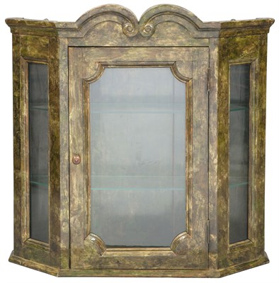 Lot 25 - Baroque Style Painted Wood Hanging Cupboard...