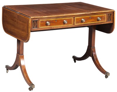 Lot 684 - George III Inlaid Mahogany Sofa Table Late...