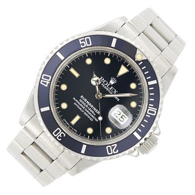 Lot 30 - Gentleman's Rolex Stainless Steel 'Submariner Oyster Perpetual Date' Wristwatch, Ref. 168000