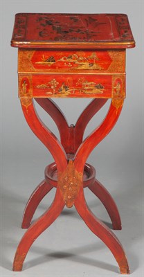 Lot 532 - French Red- and Gilt-Japanned...
