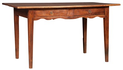 Lot 109 - French Provincial Fruitwood Table With two...