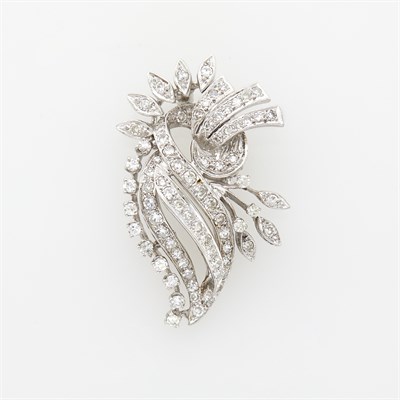Lot 78 - Platinum and Diamond Pin