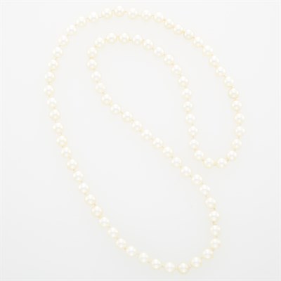 Lot 97 - Long Cultured Pearl Necklace