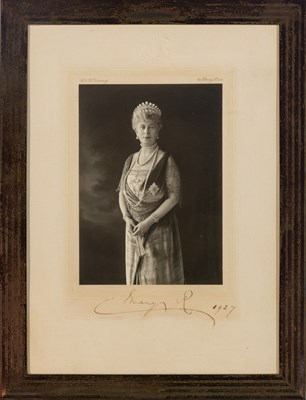 Lot 219 - [ROYALTY] Signed photograph of Queen Mary by W....