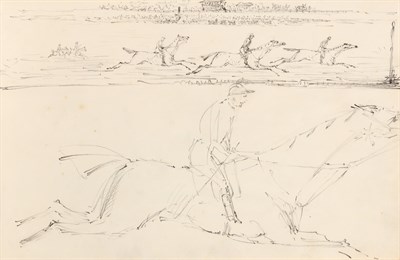 Lot 97 - [DRAWING ALBUM] TOD. Album of pencil sketches...