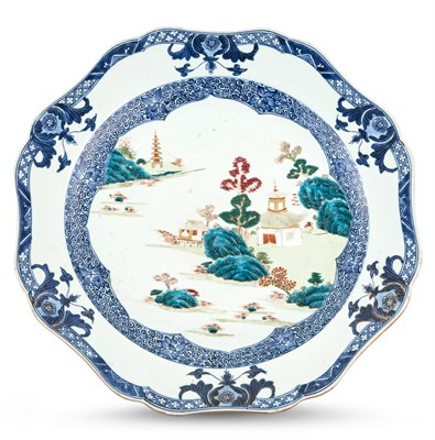 Lot 168 - A Chinese Export Porcelain Charger Late 18th...