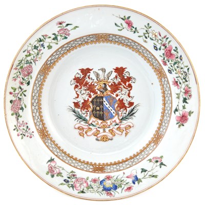 Lot 304 - Chinese Armorial Soup Plate Circa 1732 The...