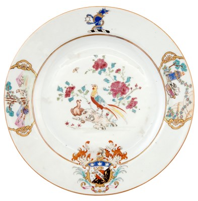 Lot 309 - Chinese Armorial Plate Circa 1755 With the...