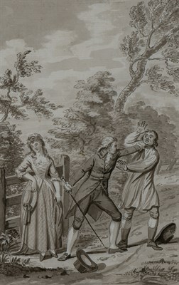 Lot 98 - Edward Dayes English, 1763-1804 A Fight over...