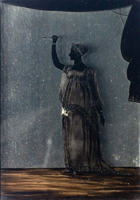 Lot 258 - Reverse Silhouette of Tragedy 19th Century In...