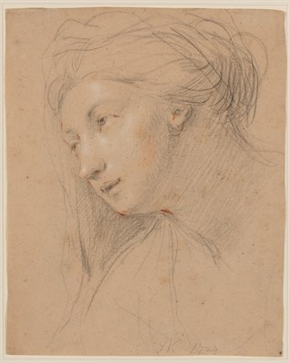 Lot 102 - John Vanderbank English, 1694-1739 Head of a...