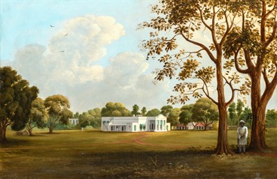 Lot 42 - British School 19th Century A Porticoed House...