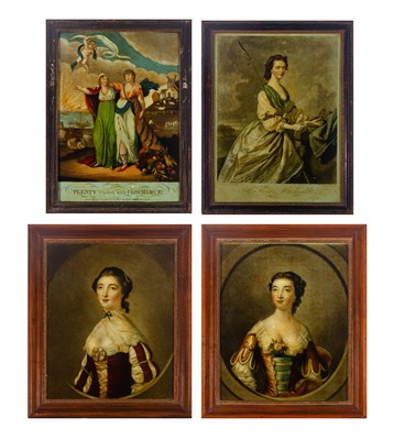 Lot 254 - Group of Four George II/George III Reverse...