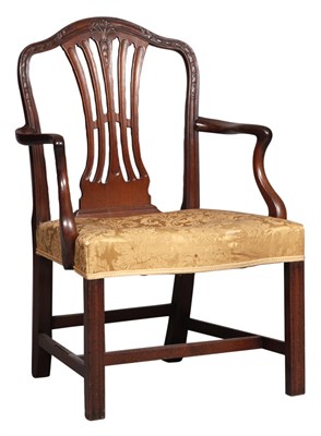 Lot 248 - George III Mahogany Armchair Last quarter 18th...