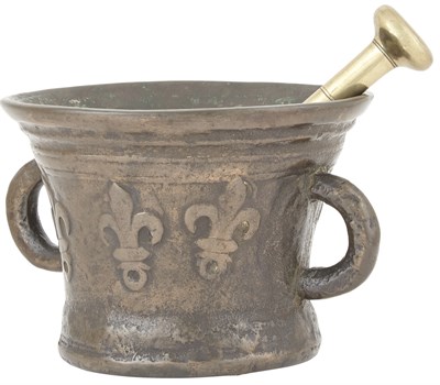Lot 279 - French Bronze Mortar 17th Century The tapering...