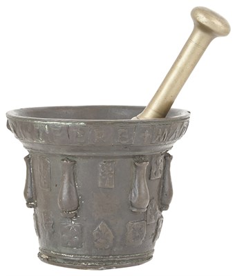 Lot 281 - Flemish Bronze Mortar 17th Century The...