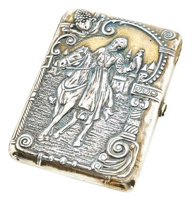 Lot 210 - Russian Parcel-Gilt Silver Cigarette Case...