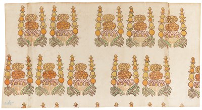 Lot 67 - Manner of Leon Bakst Textile Design Bears...