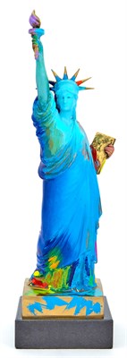 Lot 105 - Peter Max (b. 1937) LIBERTY Hand-painted...
