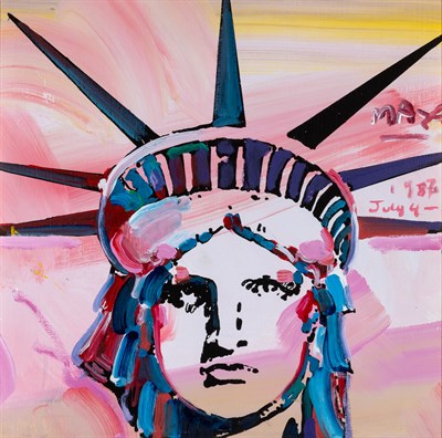 Lot 103 - Peter Max American, b. 1937 July 4, 1987...