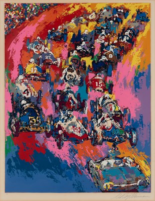 Lot 97 - LeRoy Neiman (1921-2012) INDY START Color...
