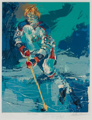 Lot 99 - LeRoy Neiman (1921-2012) WAYNE GRETZKY Color...