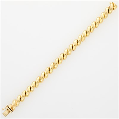 Lot 204 - Gold San Marco Link Bracelet