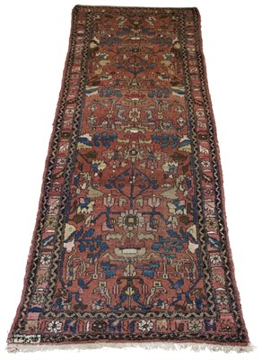 Lot 282 - Hamadan Runner Northwest Persia, dated 1327...
