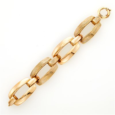 Lot 205 - Gold Link Bracelet
