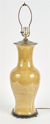 Lot 163 - Chinese Yellow Ground and Craquelure Glazed...
