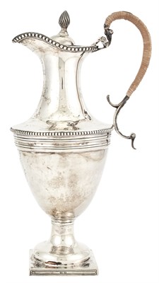 Lot 137 - George III Sterling Silver Hot Water Jug...