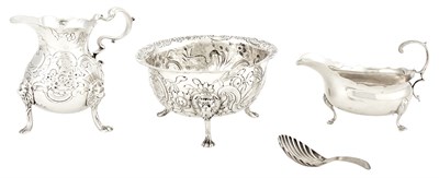 Lot 161 - Group of George III/IV Sterling Silver Table...