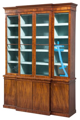 Lot 216 - George III Style Mahogany Secretary Bookcase...
