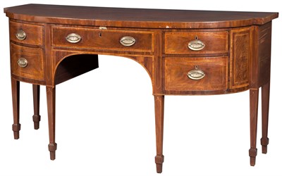 Lot 227 - George III Inlaid Mahogany Sideboard Height 36...