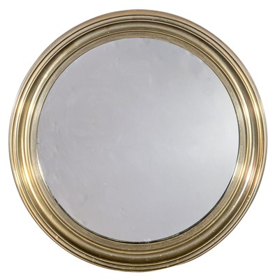 Lot 271 - Brass Mirror 19th Century The circular plate...