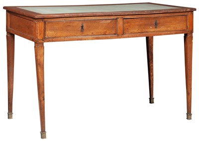 Lot 112 - Louis XVI Provincial Walnut Bureau Plat Height...