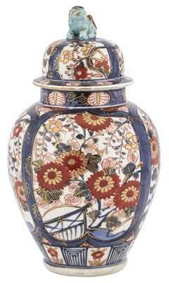 Lot 165 - A Japanese Imari-Palette Arita Porcelain Jar...