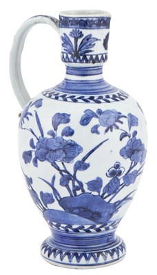 Lot 163 - A Japanese Blue and White Arita Porcelain Ewer...