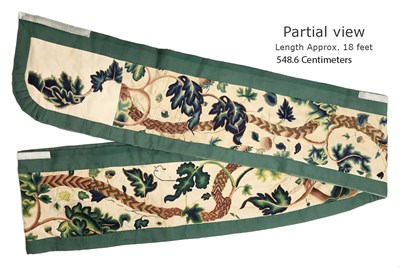 Lot 222 - William and Mary Large Needlework Valence...