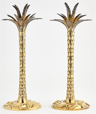 Lot 175 - Pair of Tiffany Sterling Silver Gilt Palm Tree...