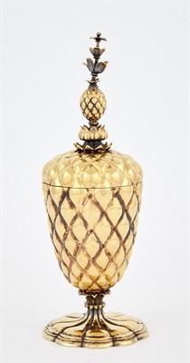 Lot 174 - Tiffany Sterling Silver Gilt Covered Pineapple...