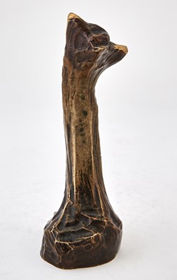 Lot 338 - Swedish Art Nouveau Gilt and Patinated Bronze Figure of a Woman Entitled La Vague (The Wave)