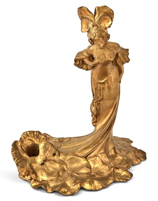 Lot 508 - French Art Nouveau Gilt-Bronze Figure of a Woman