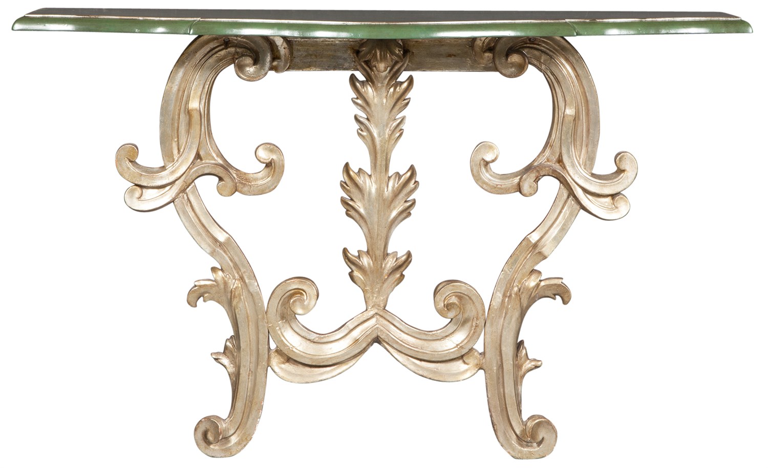 Lot 119 - Italian Rococo Style Green-Painted and...