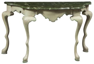 Lot 111 - Italian Rococo Style Green-Painted and Faux...
