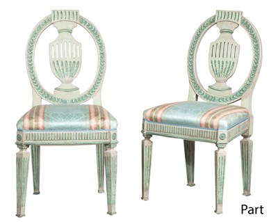 Lot 115 - Set of Eight Italian Neoclassical Style...