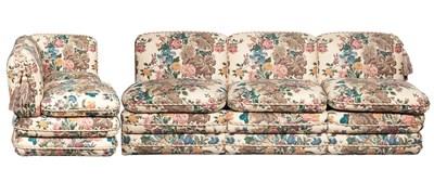 Lot 107 - Turkish Style Upholstered Sectional Sofa...