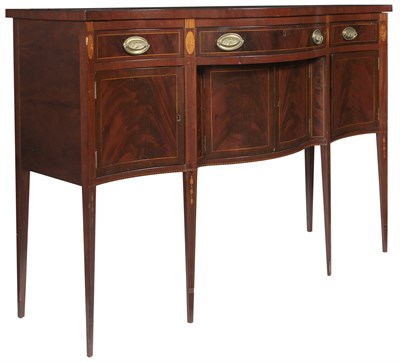 Lot 213 - Federal Style Inlaid Mahogany Sideboard Height...